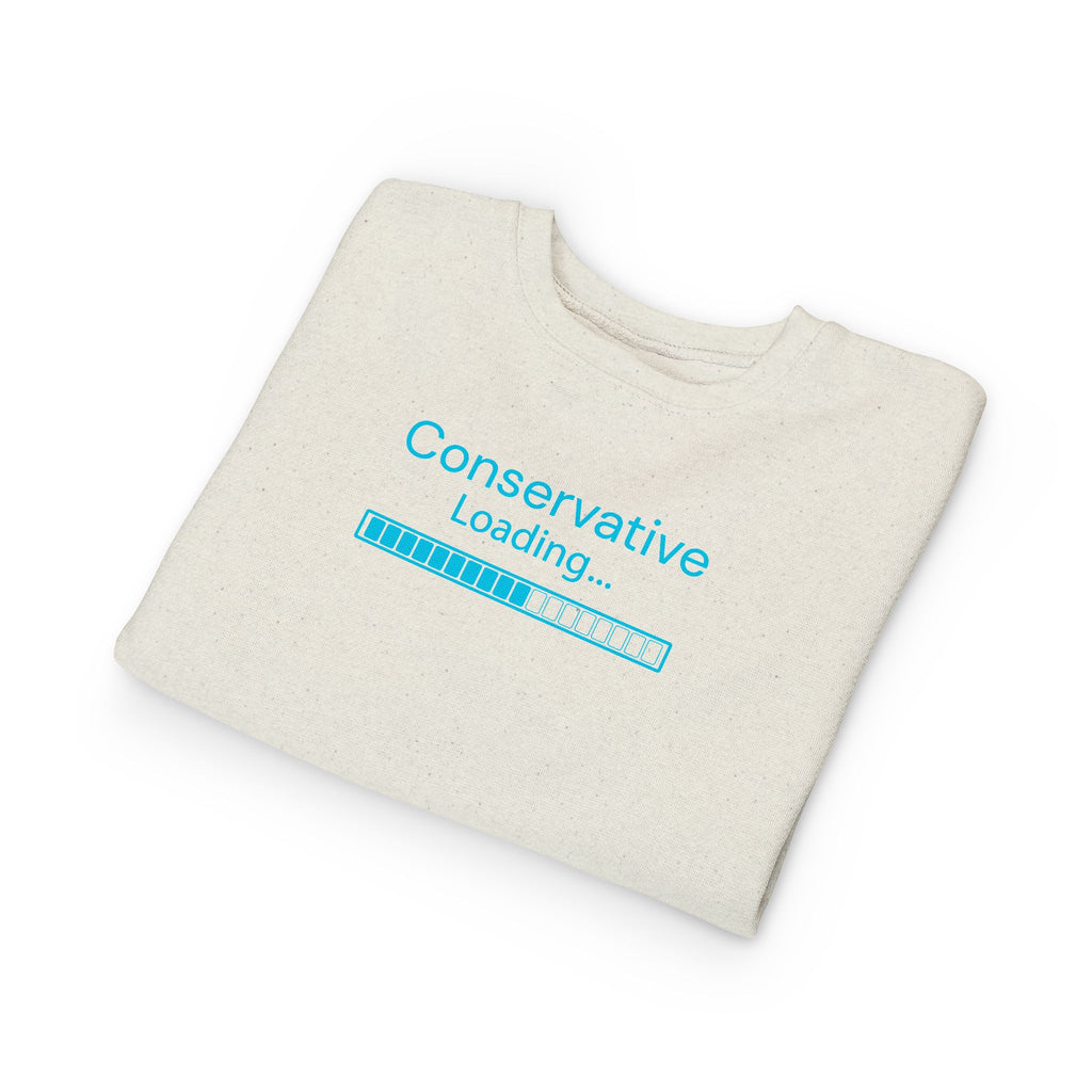 Toddler Sweatshirt — "Conservative Loading..." Cute Rightly Canadian Maple Crew