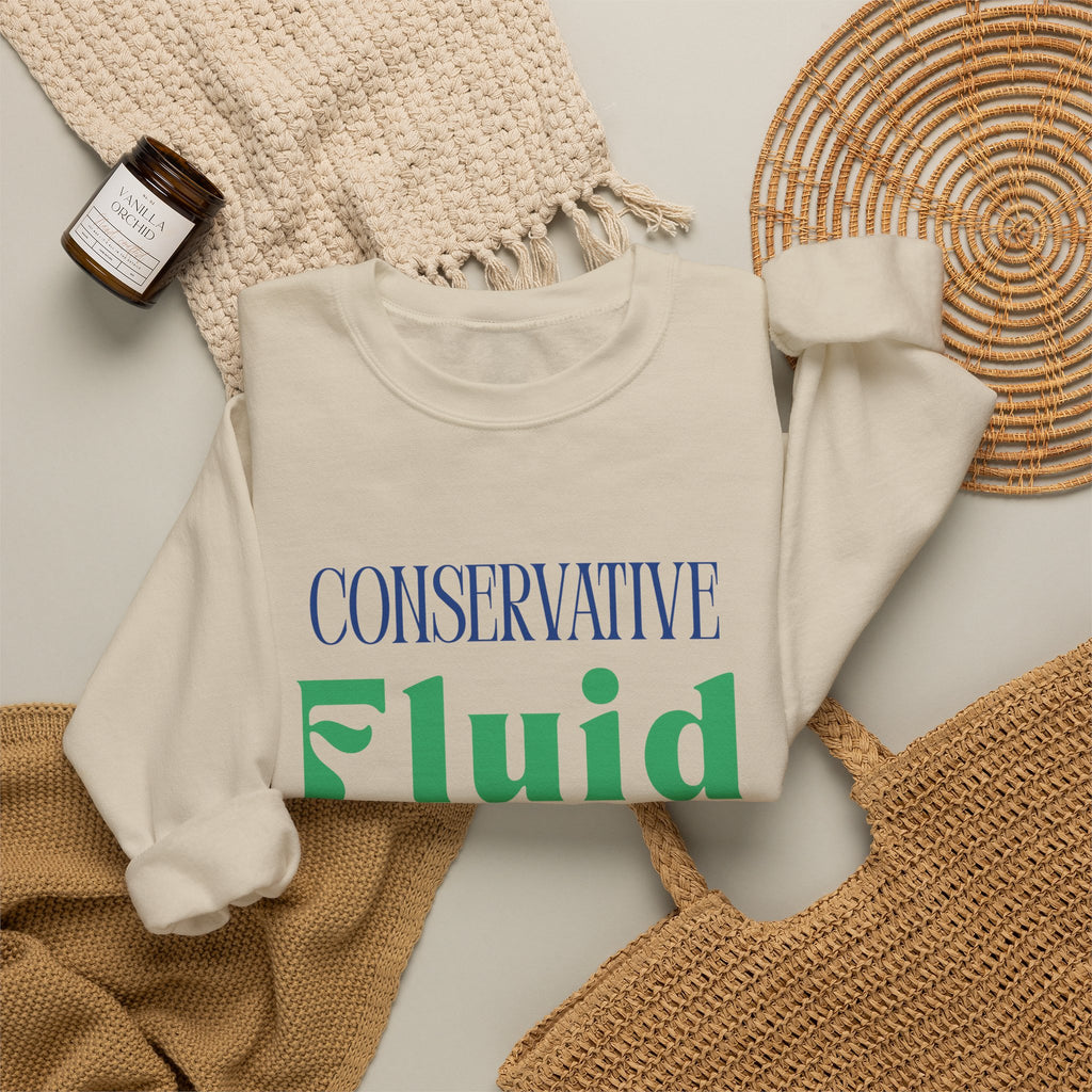 Conservative Fluid Crewneck Sweatshirt — Rightly Canadian Maple Pullover