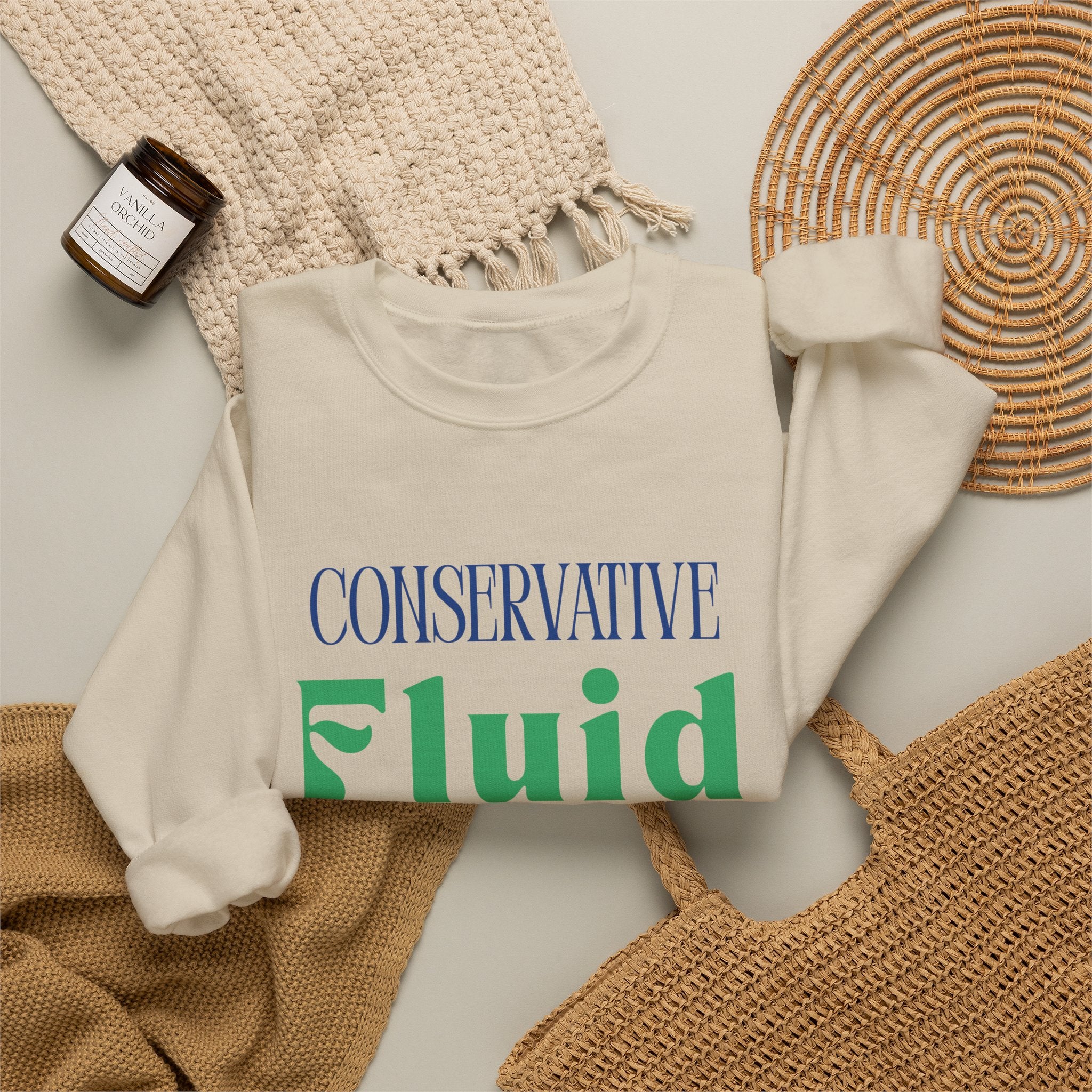 Conservative Fluid Crewneck Sweatshirt — Rightly Canadian Maple Pullover