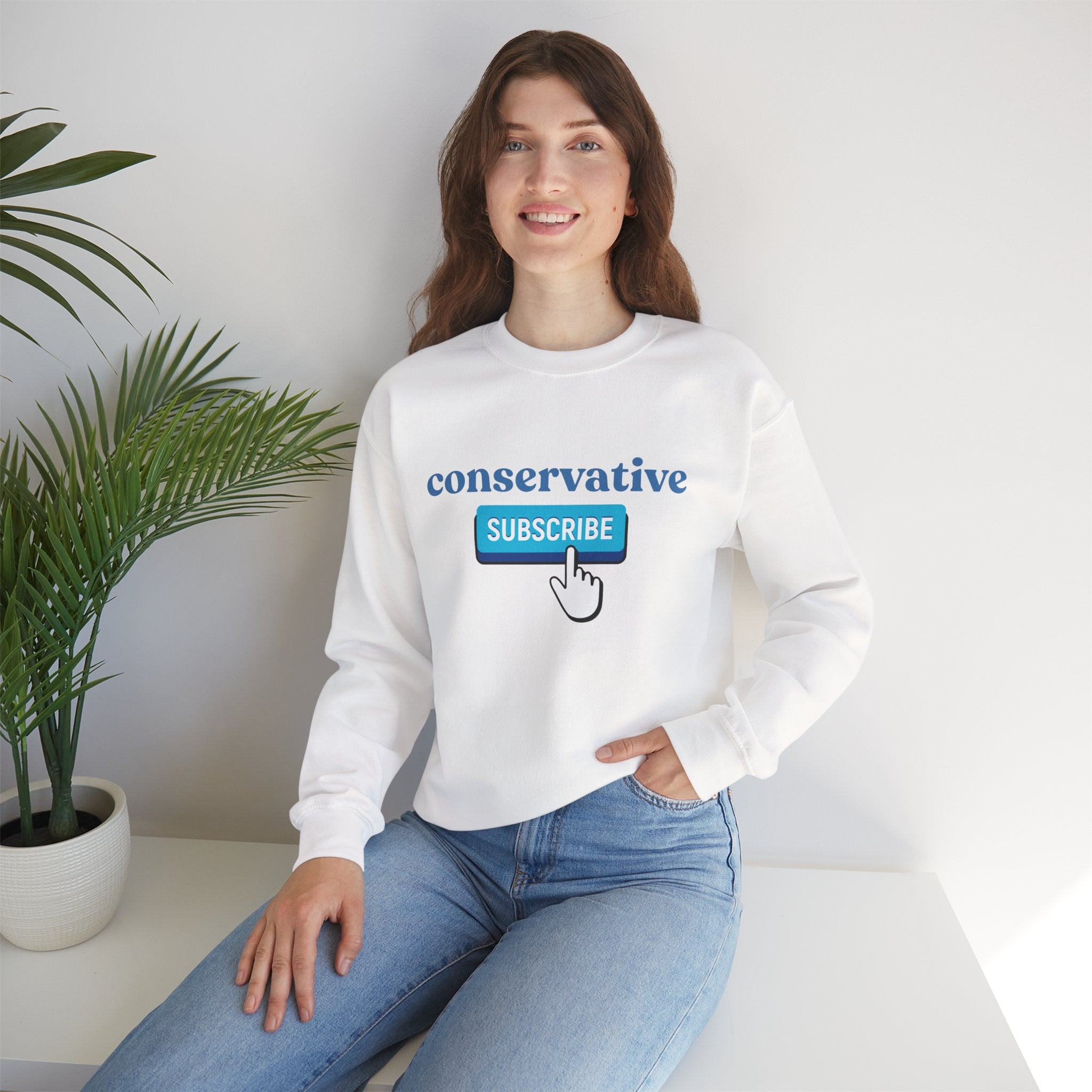 Conservative Subscribe Crewneck Sweatshirt