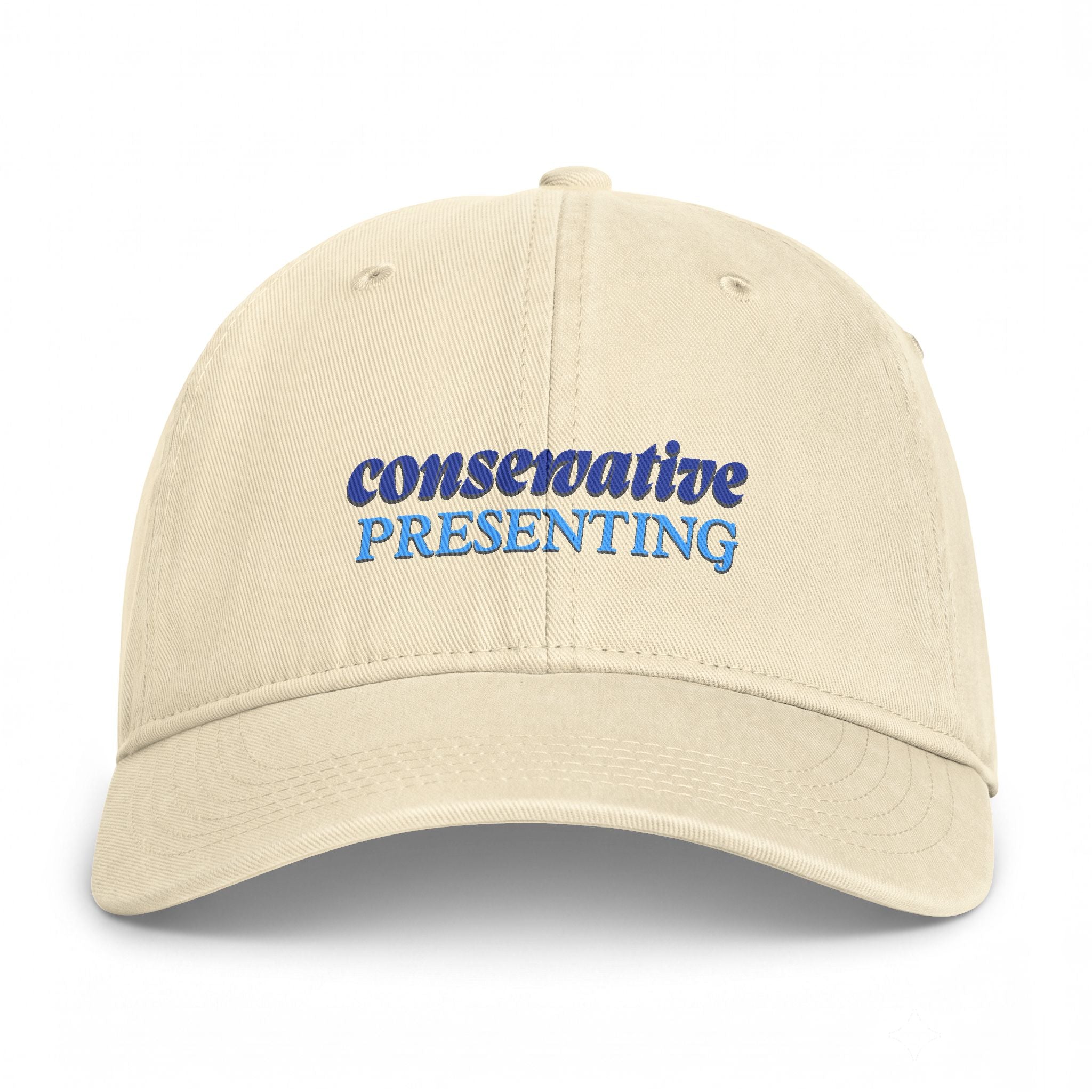 Coastal Washed Cap - "Conservative Presenting" Beach Dad Hat