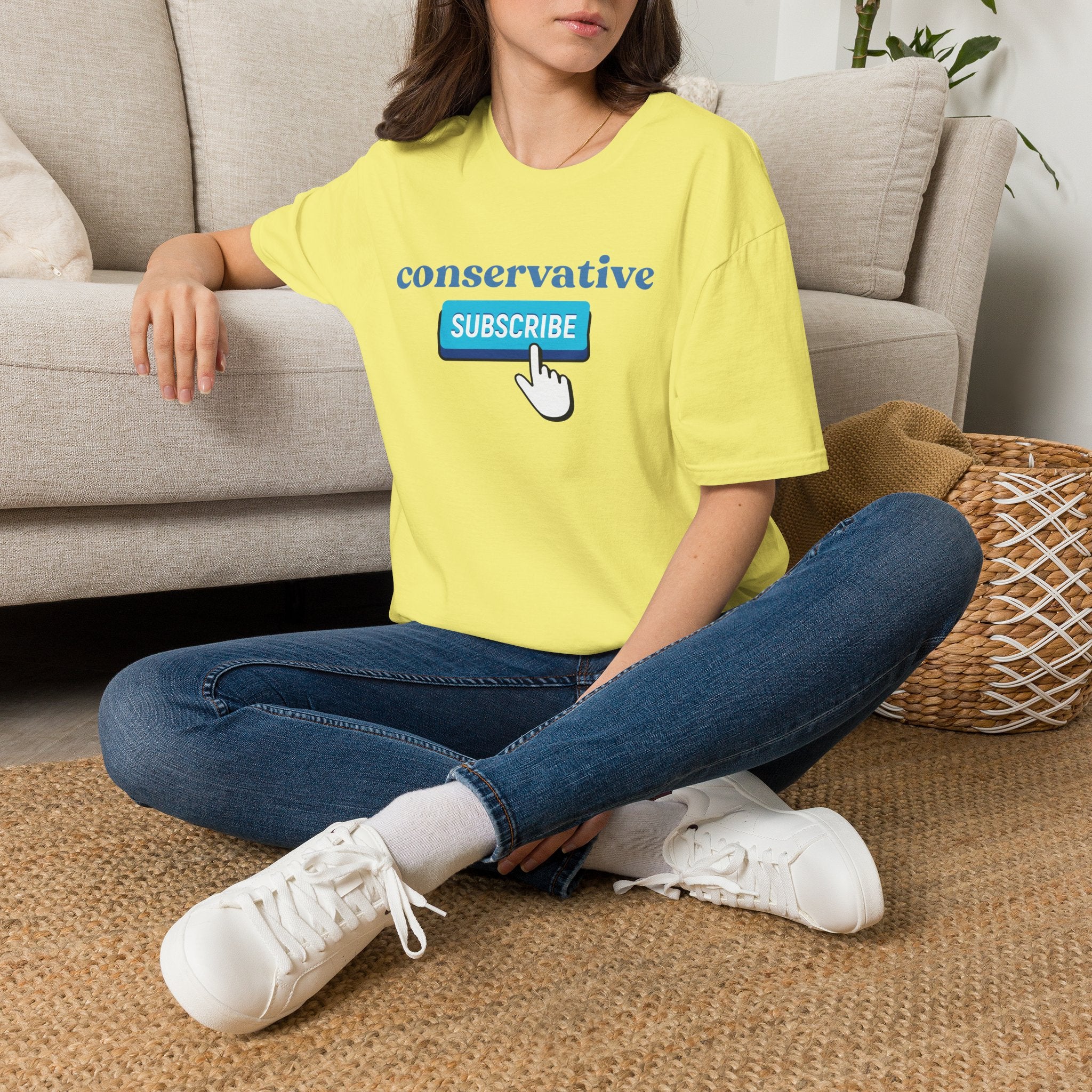 Conservative "Subscribe" T-Shirt — Political Statement Tee