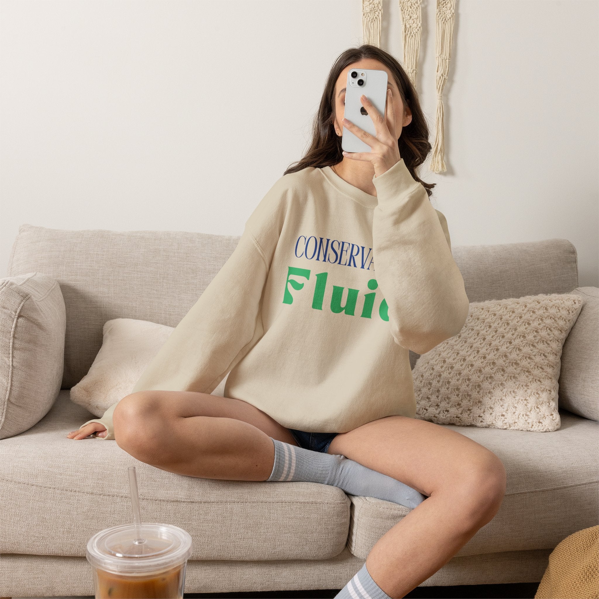 Conservative Fluid Crewneck Sweatshirt — Rightly Canadian Maple Pullover