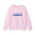 Conservative Crewneck Sweatshirt – 'Assigned Conservative' Rightly Canadian Pullover