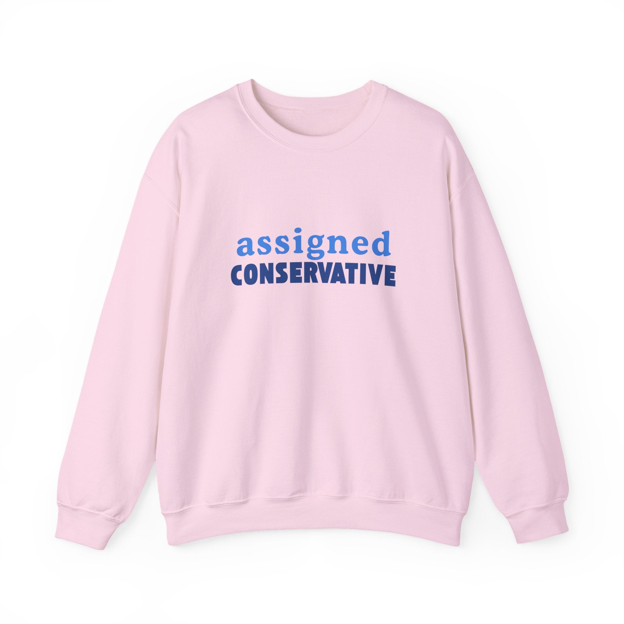 Conservative Crewneck Sweatshirt – 'Assigned Conservative' Rightly Canadian Pullover