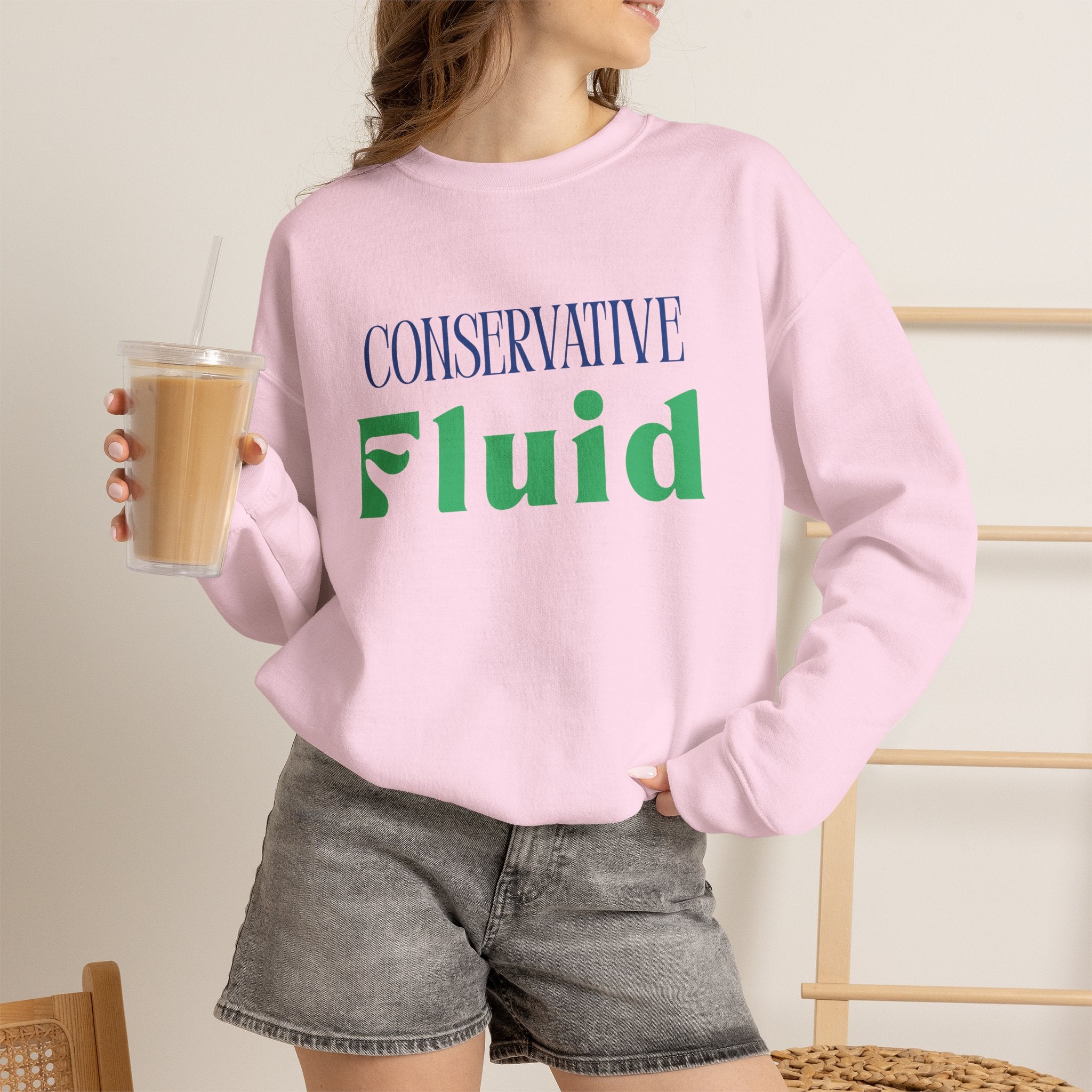 Conservative Fluid Crewneck Sweatshirt — Rightly Canadian Maple Pullover
