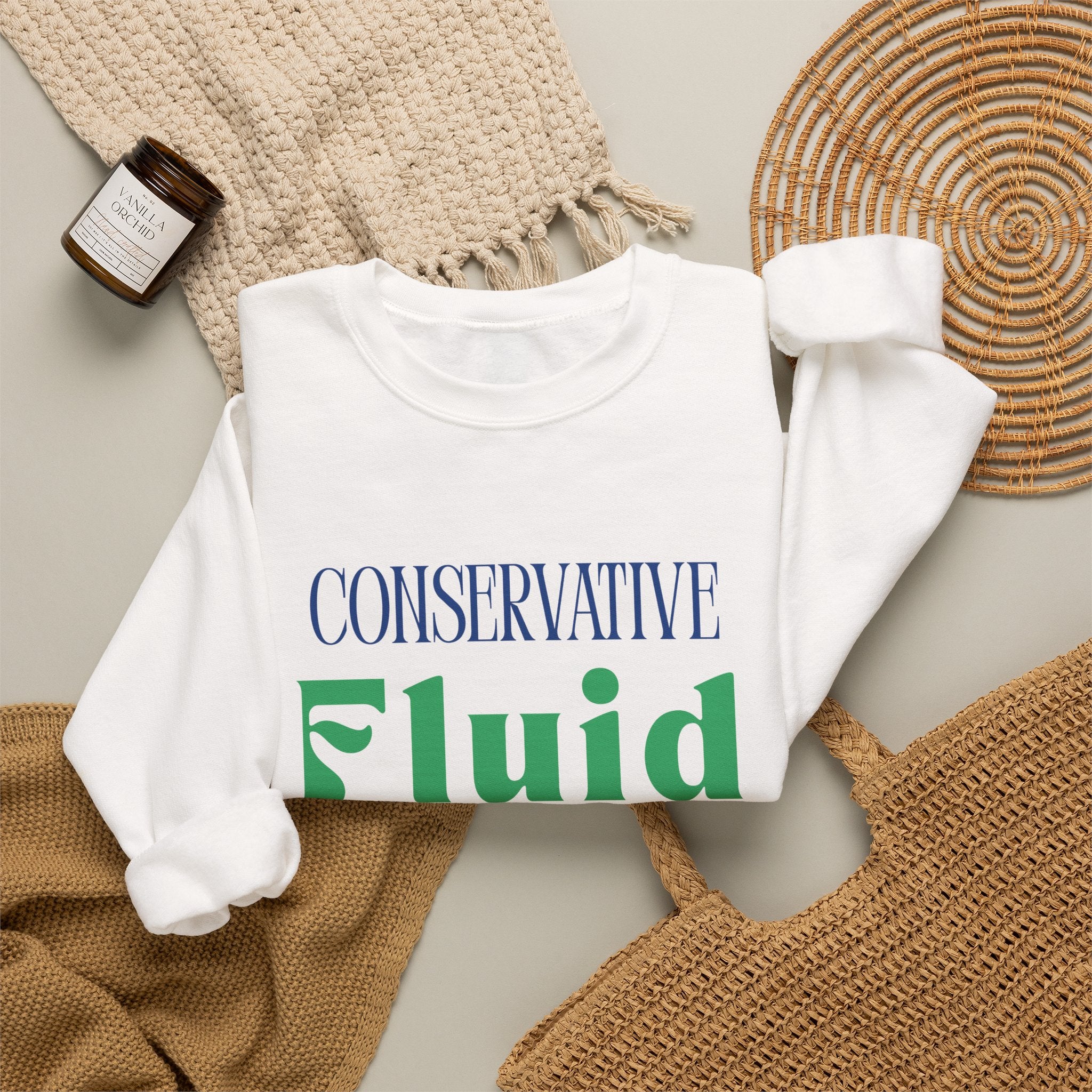 Conservative Fluid Crewneck Sweatshirt — Rightly Canadian Maple Pullover