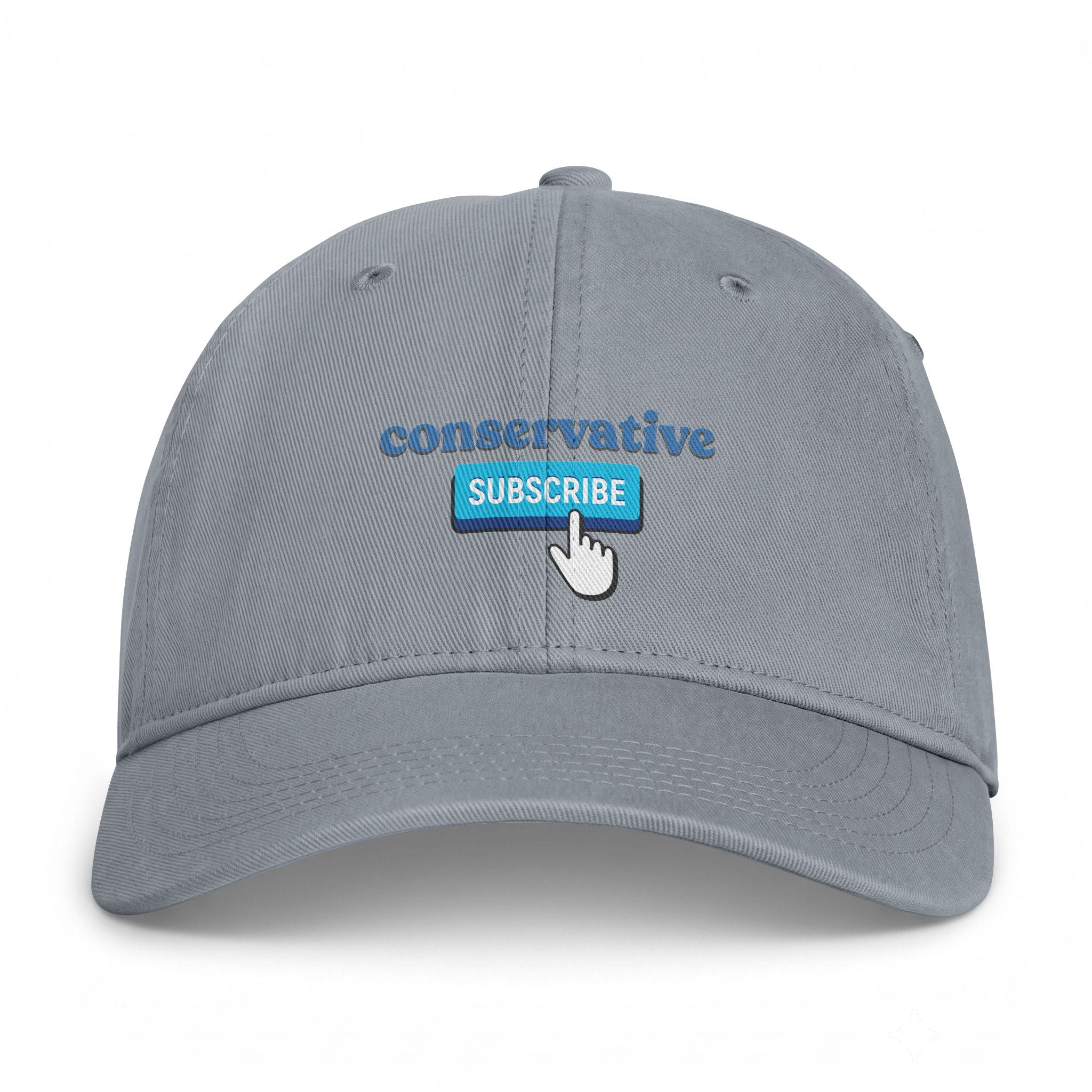 Conservative "Subscribe" Washed Baseball Cap — Political Dad Hat