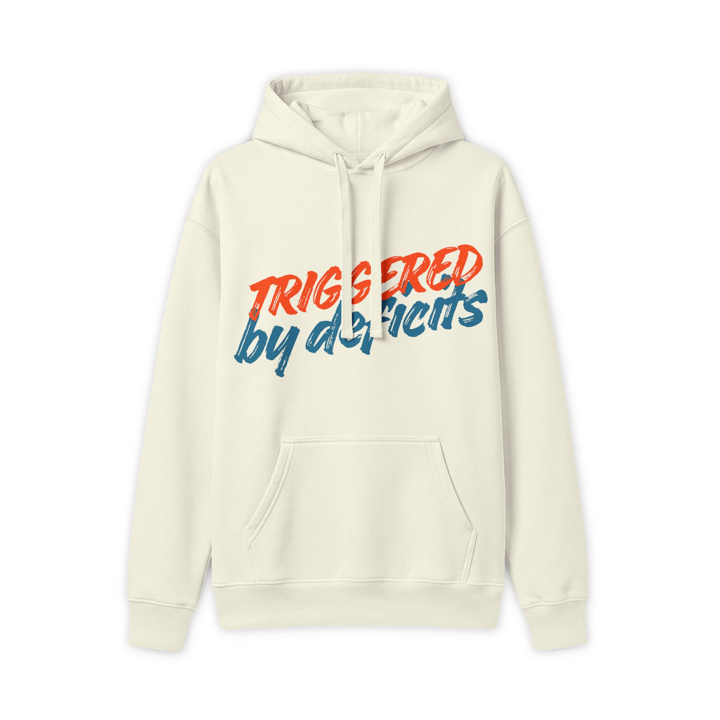 Triggered by Deficits Hoodie — Rightly Canadian Graphic Pullover