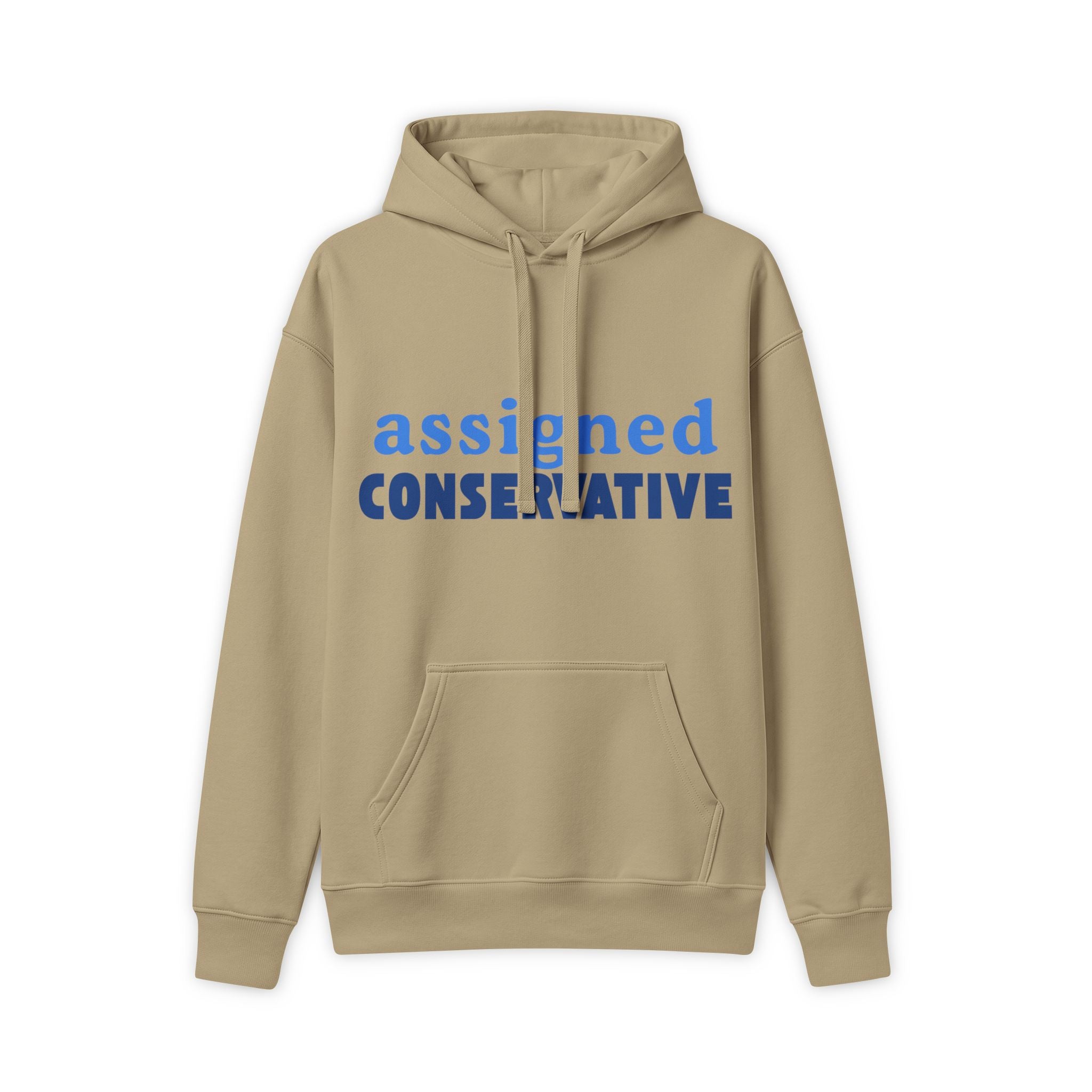 Assigned Conservative Hoodie — Rightly Canadian Maple Logo Pullover