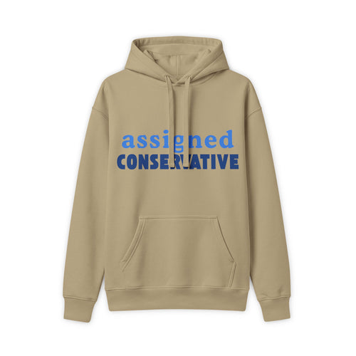 Assigned Conservative Hoodie — Rightly Canadian Maple Logo Pullover