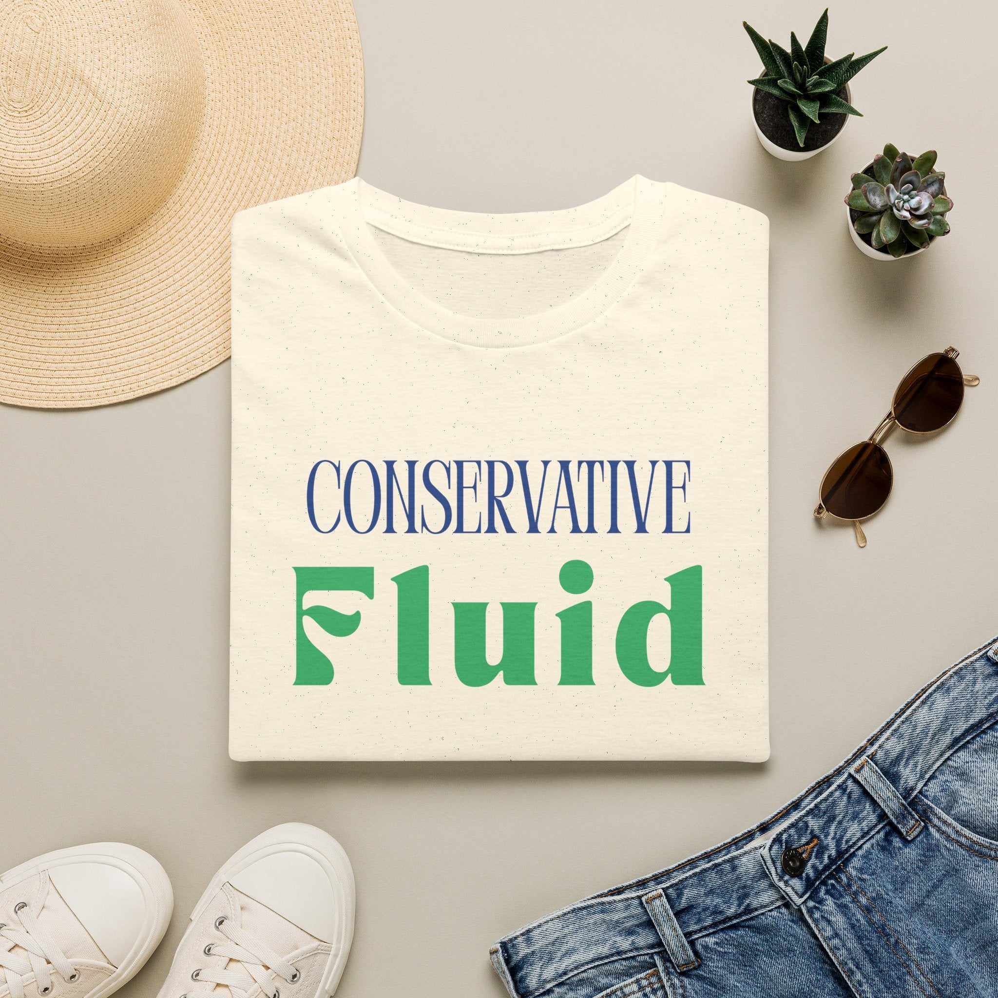 Conservative Fluid T-Shirt — Political Statement Tee
