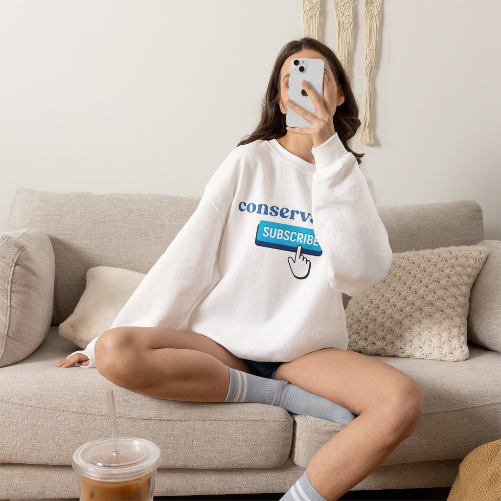Conservative Subscribe Crewneck Sweatshirt